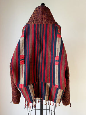 Nagas and Chin handwoven textiles cocoon jacket