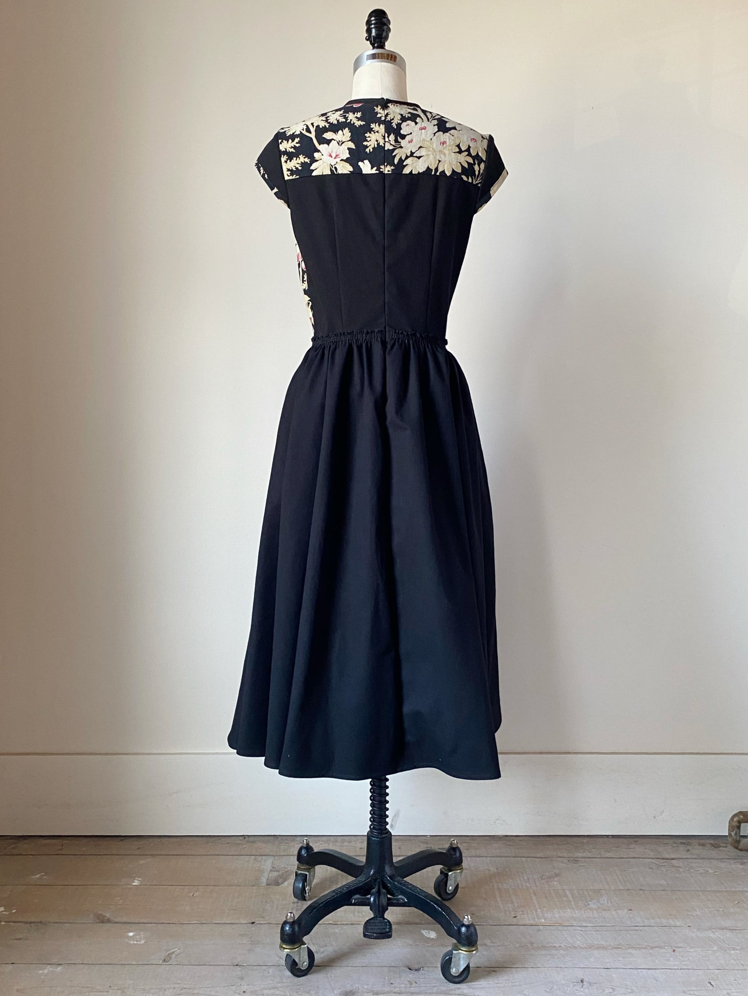 19th century cherry tree patched lillian dress