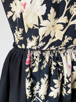 19th century cherry tree patched lillian dress