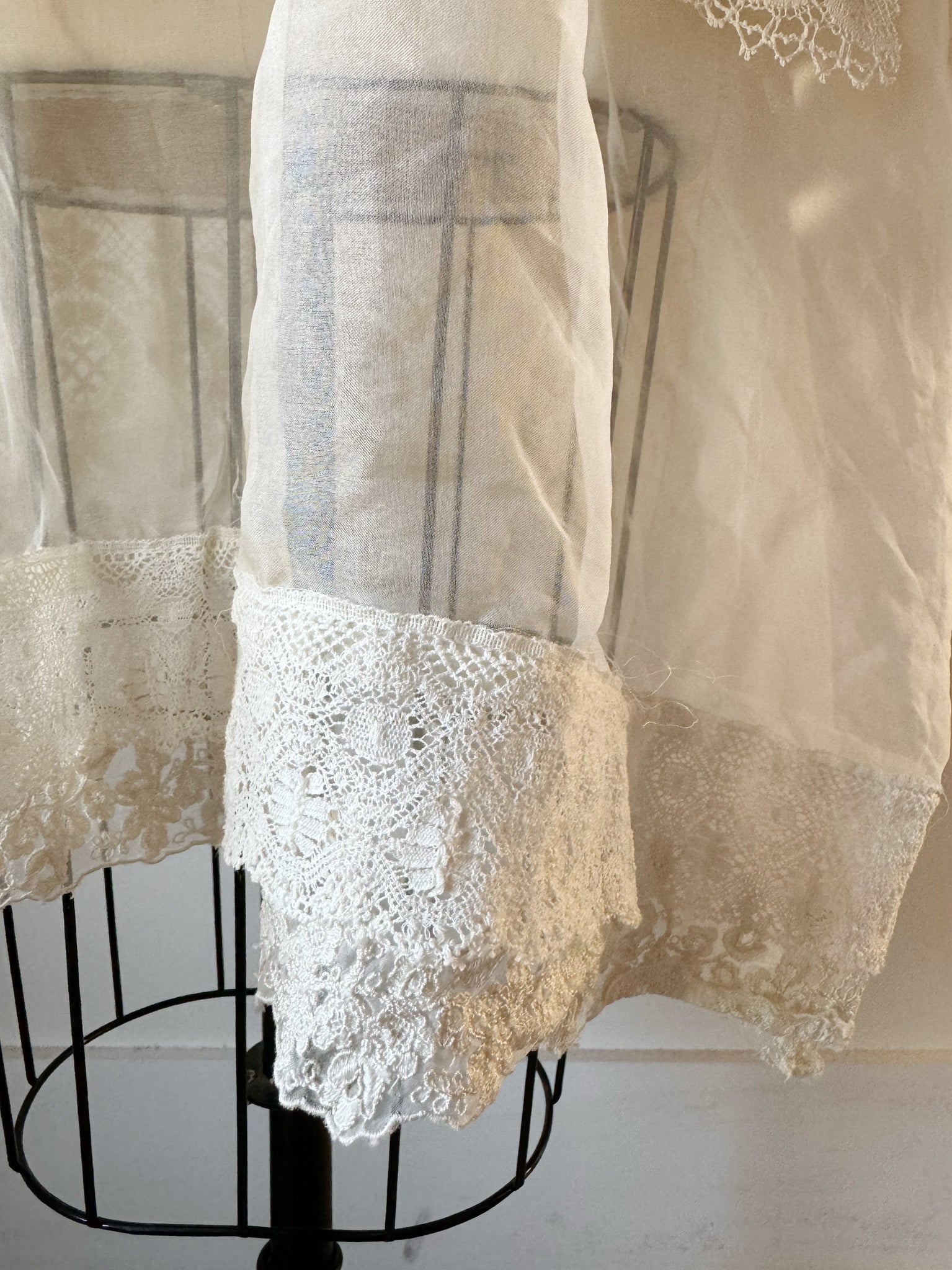 muslin and lace tunic