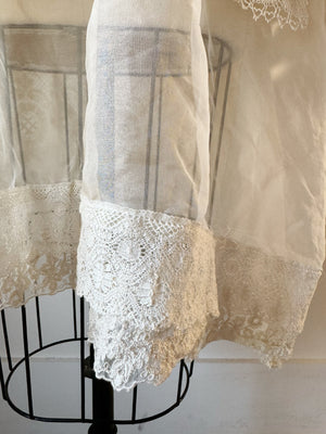 muslin and lace tunic