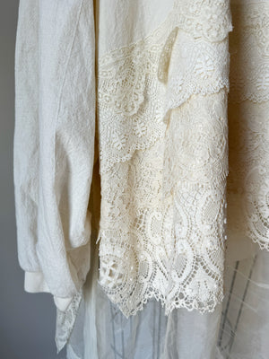 muslin and lace tunic