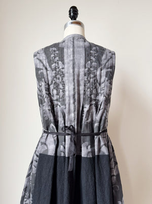 pleated and patched Fortuny work dress size medium