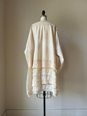 cotton and silk lace tunic