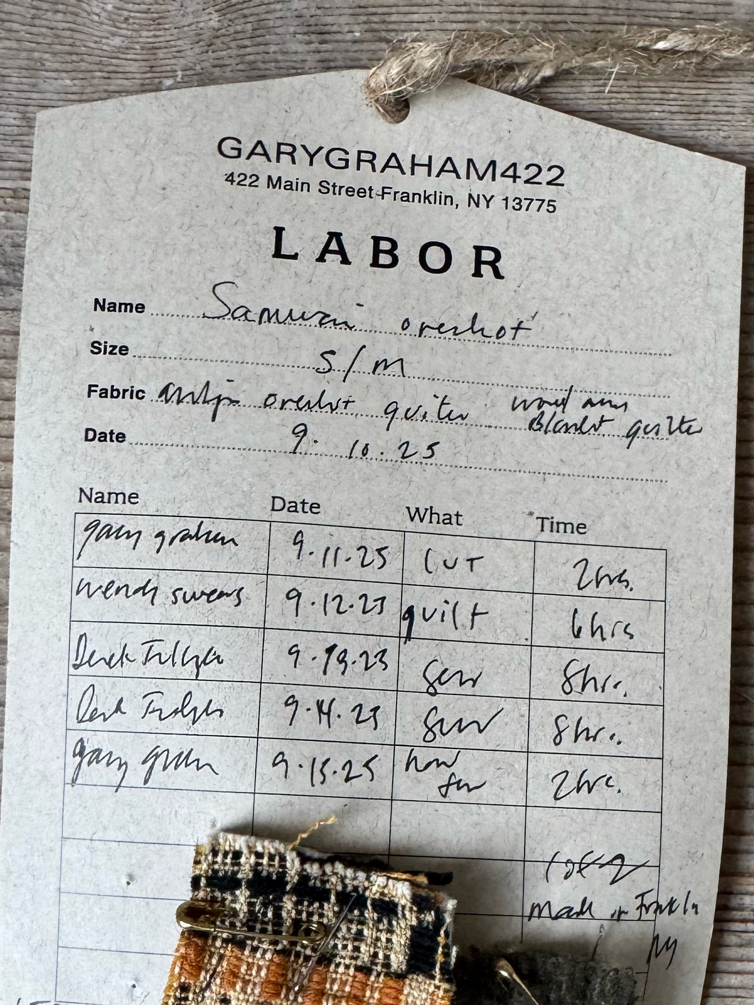 quilted antique overshot and vintage army blanket samurai coat