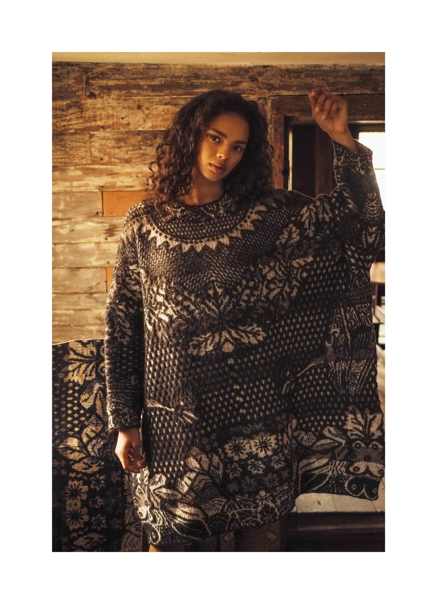 coverlet jacquard tunic