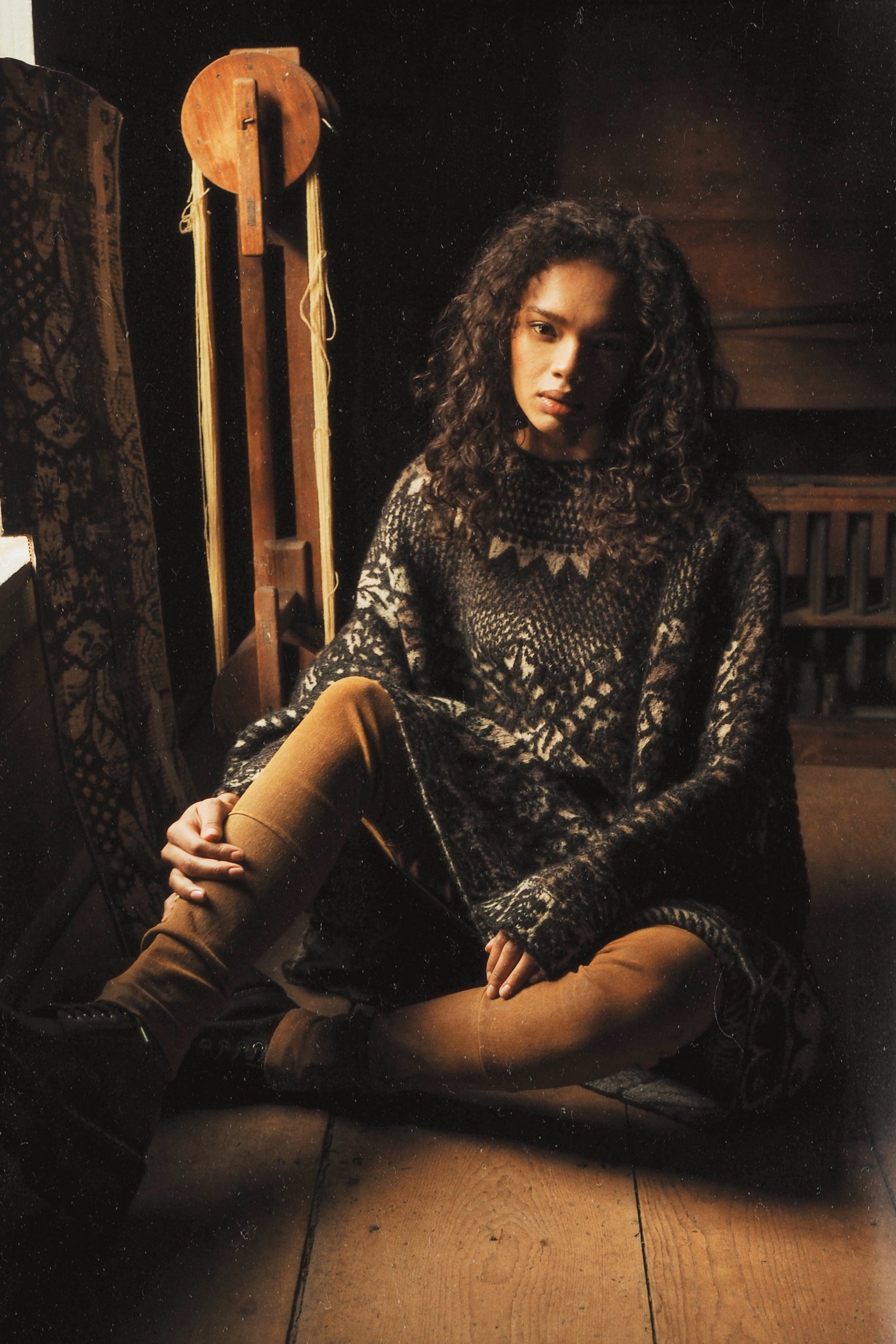 coverlet jacquard tunic