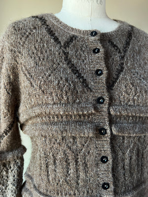 saints chamber cardigan in heather