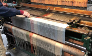 thistle hill weavers gary graham 422 lincoln jacquard on loom