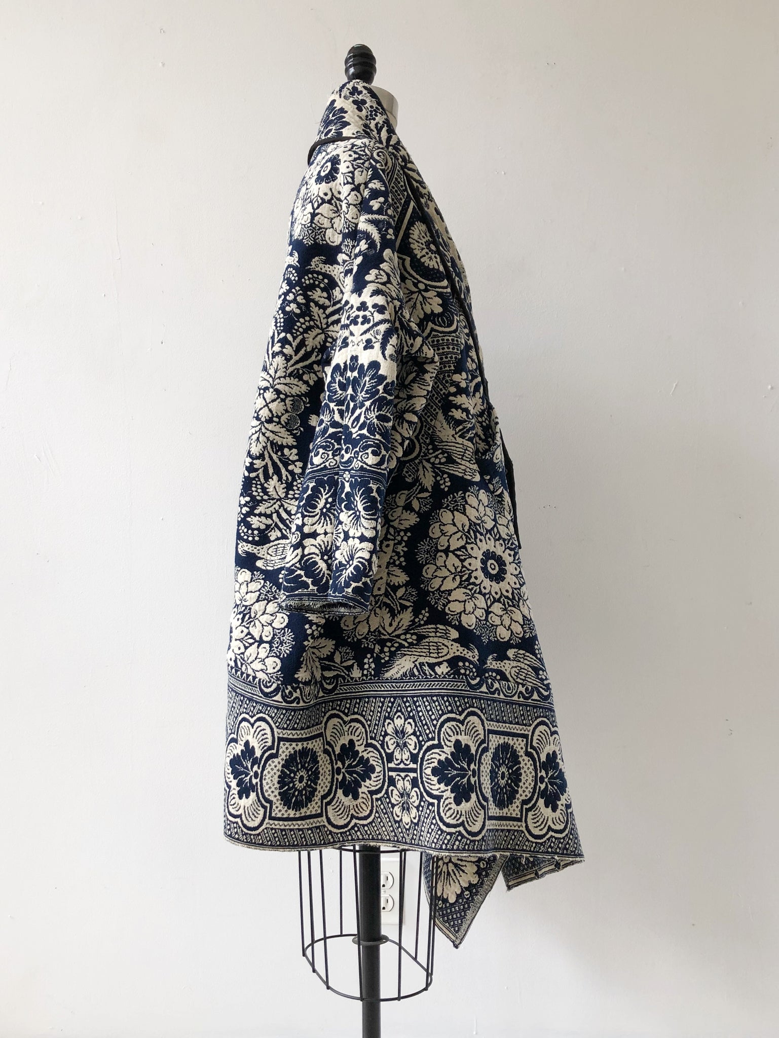 1839 coverlet cocoon with hood