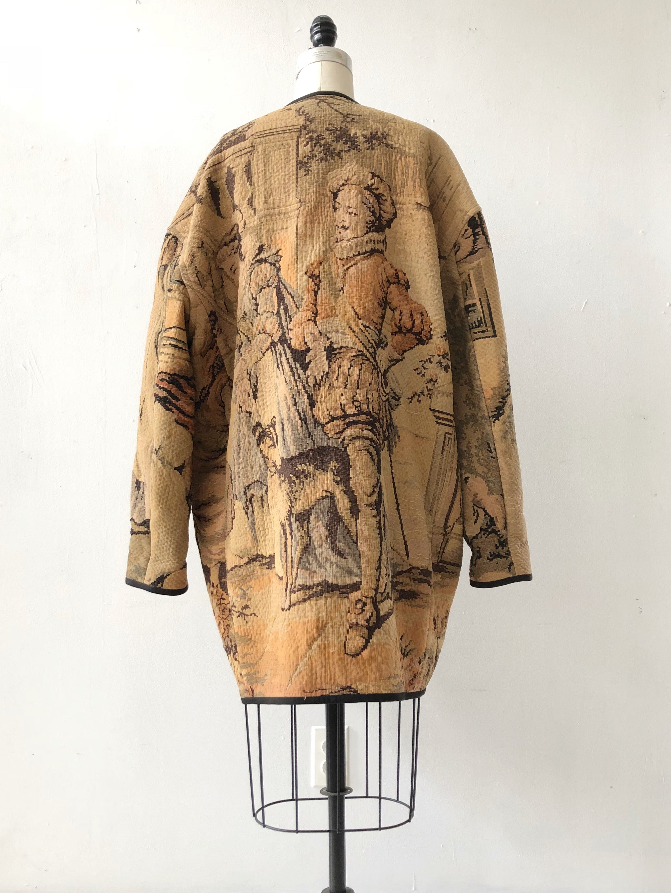 RARE Vintage 38R French Tapestry Baroque Blazer Sport Coat Jacket Made  France