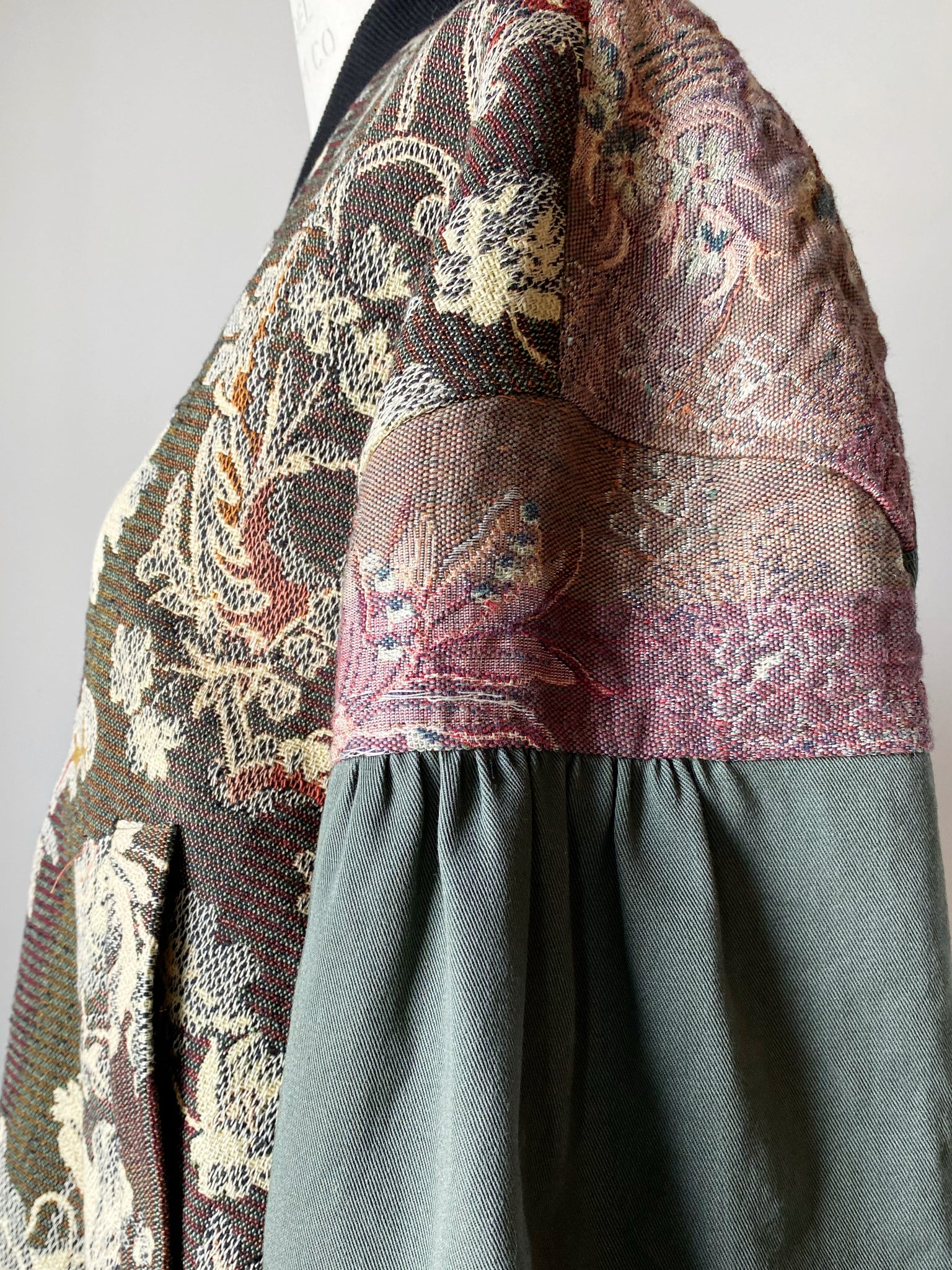 1920's jacquard sample bomber jacket