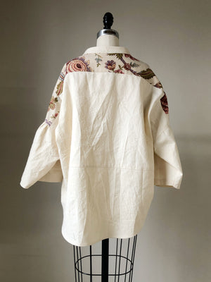 19th century indienne print big shirt