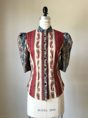 Lillian work shirt in 19th century reproduction prints #3