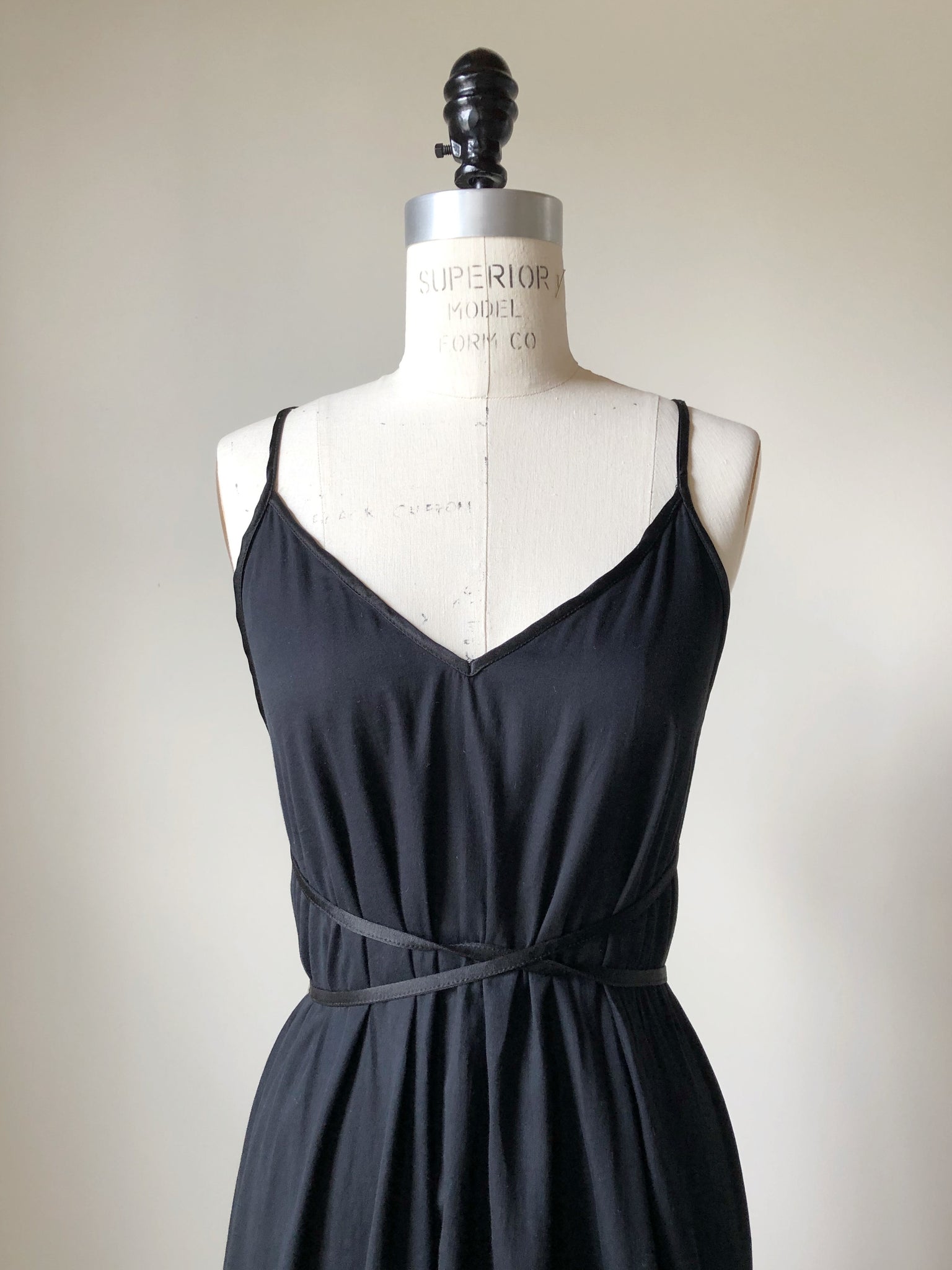 cotton and silk chiffon pin tuck slip dress – garygraham422