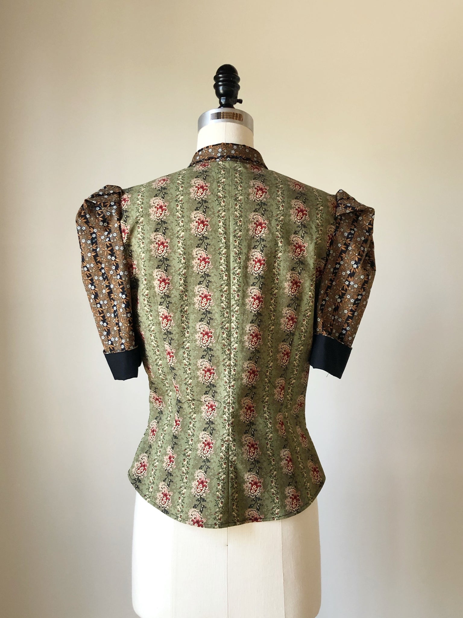 Lillian work shirt in 19th century reproduction prints #4