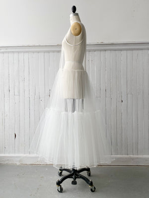 off white crinoline slip dress