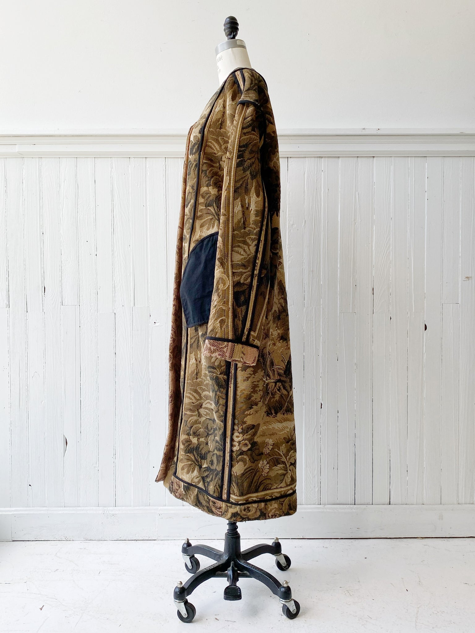 stag and castle tapestry coat