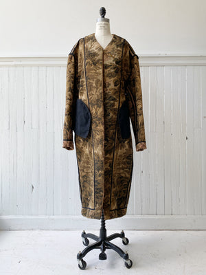 stag and castle tapestry coat