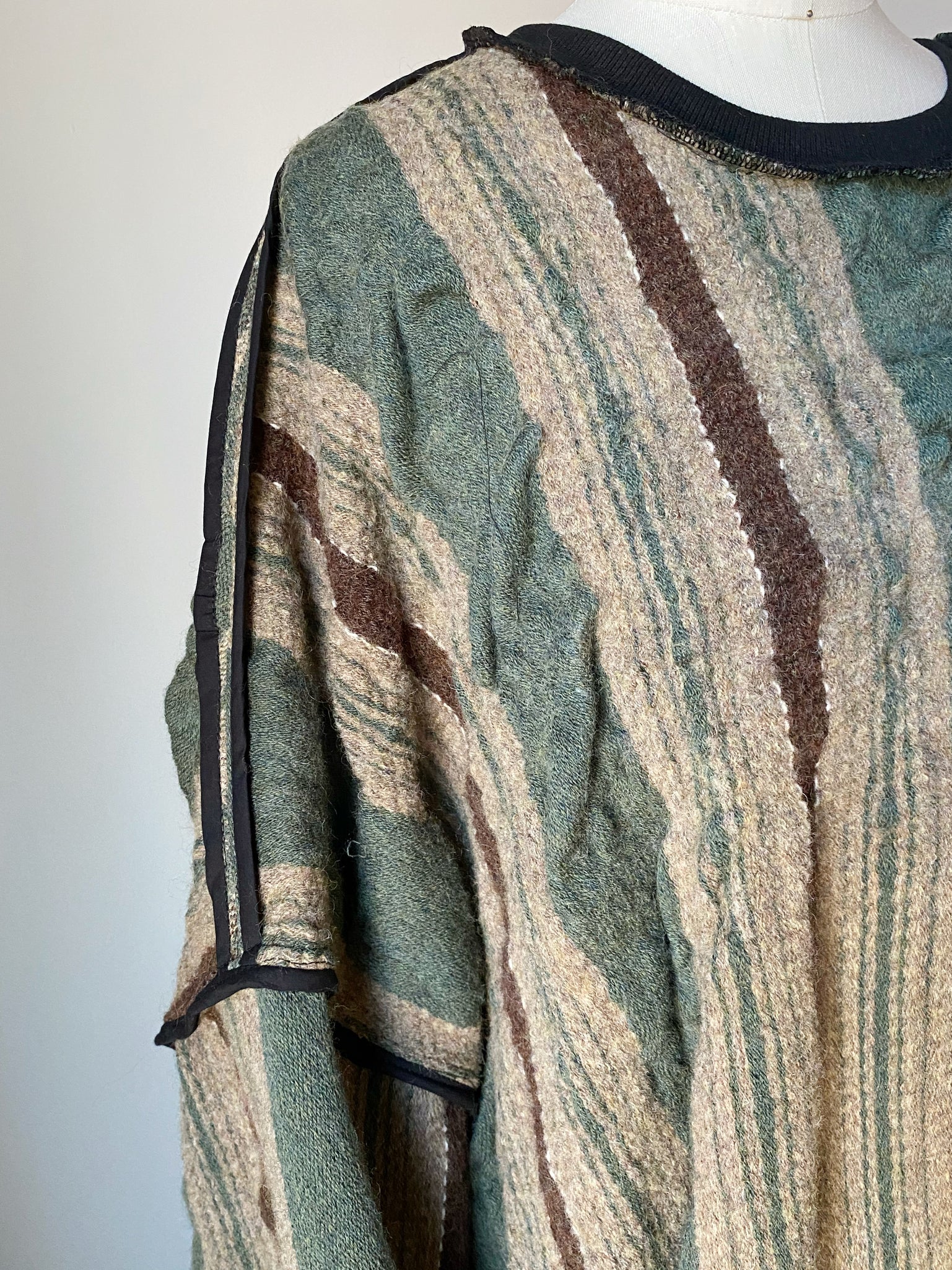 Gilded Age shrunken blanket dress