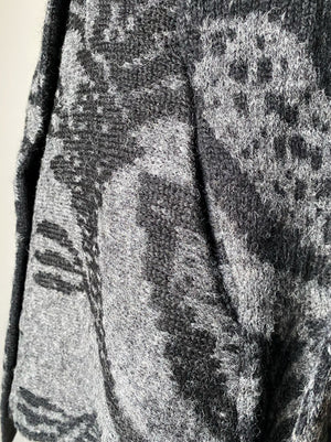 coverlet cocoon cardigan in grey