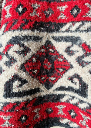 carpet border fragment knit pullover
