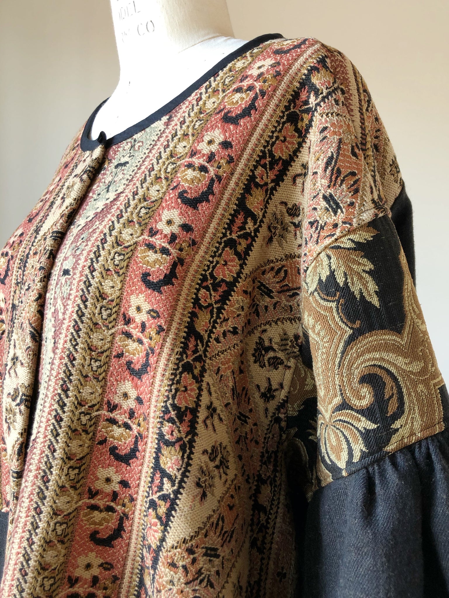 19th century patched french jacquard big shirt – garygraham422