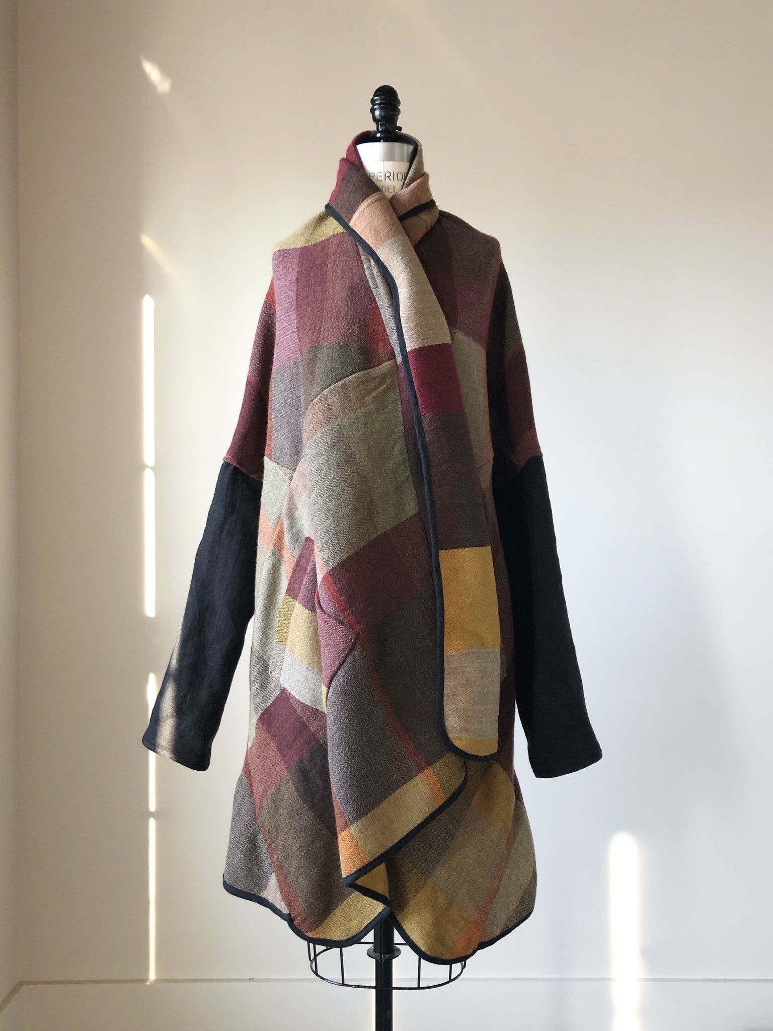 thistle hill wool and cotton herringbone flannel cocoon wrap