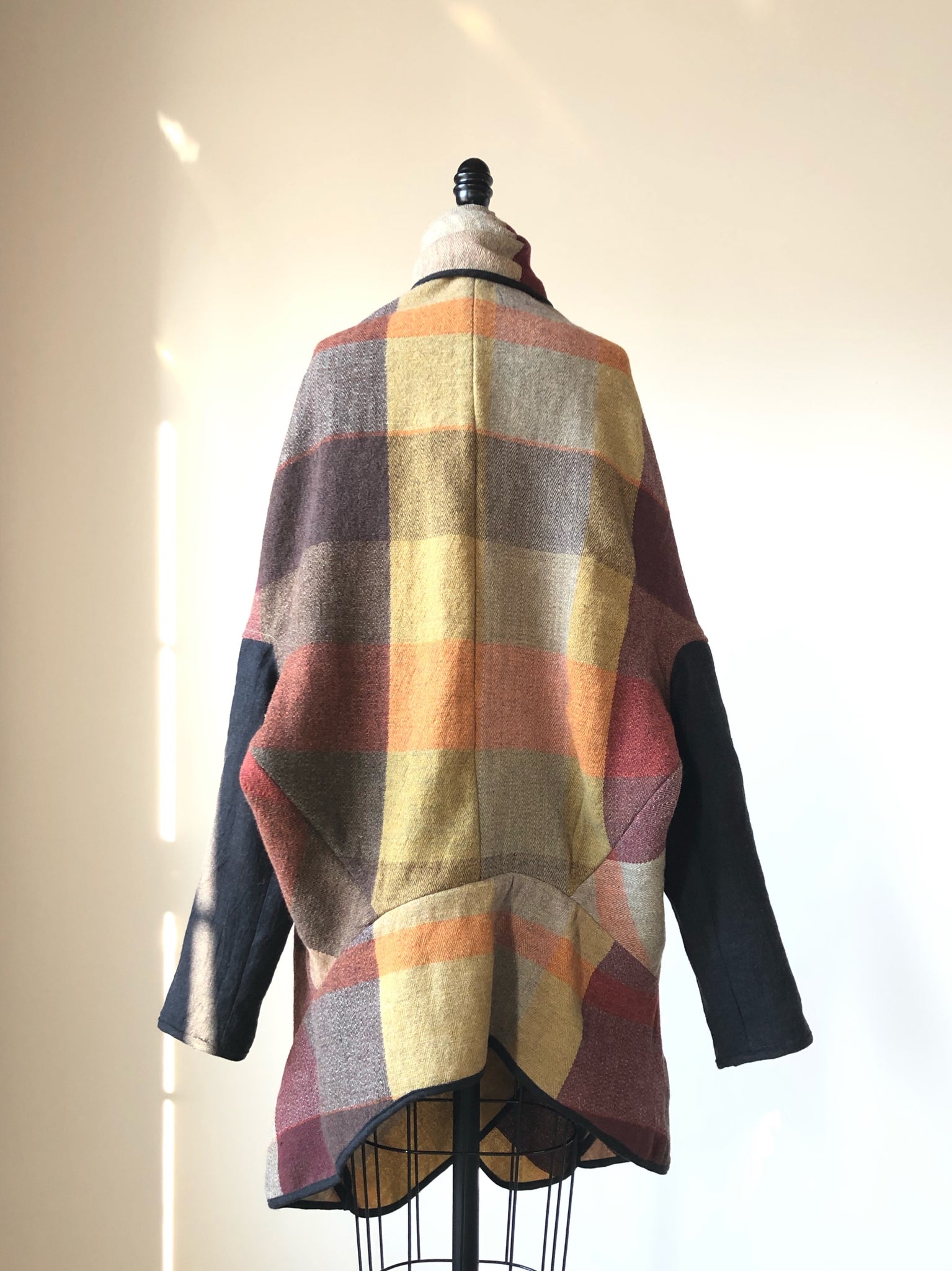 thistle hill wool and cotton herringbone flannel cocoon wrap ...