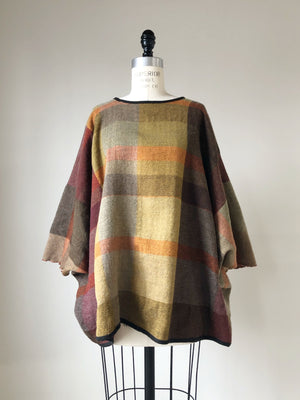thistle hill wool and cotton herringbone kimono top