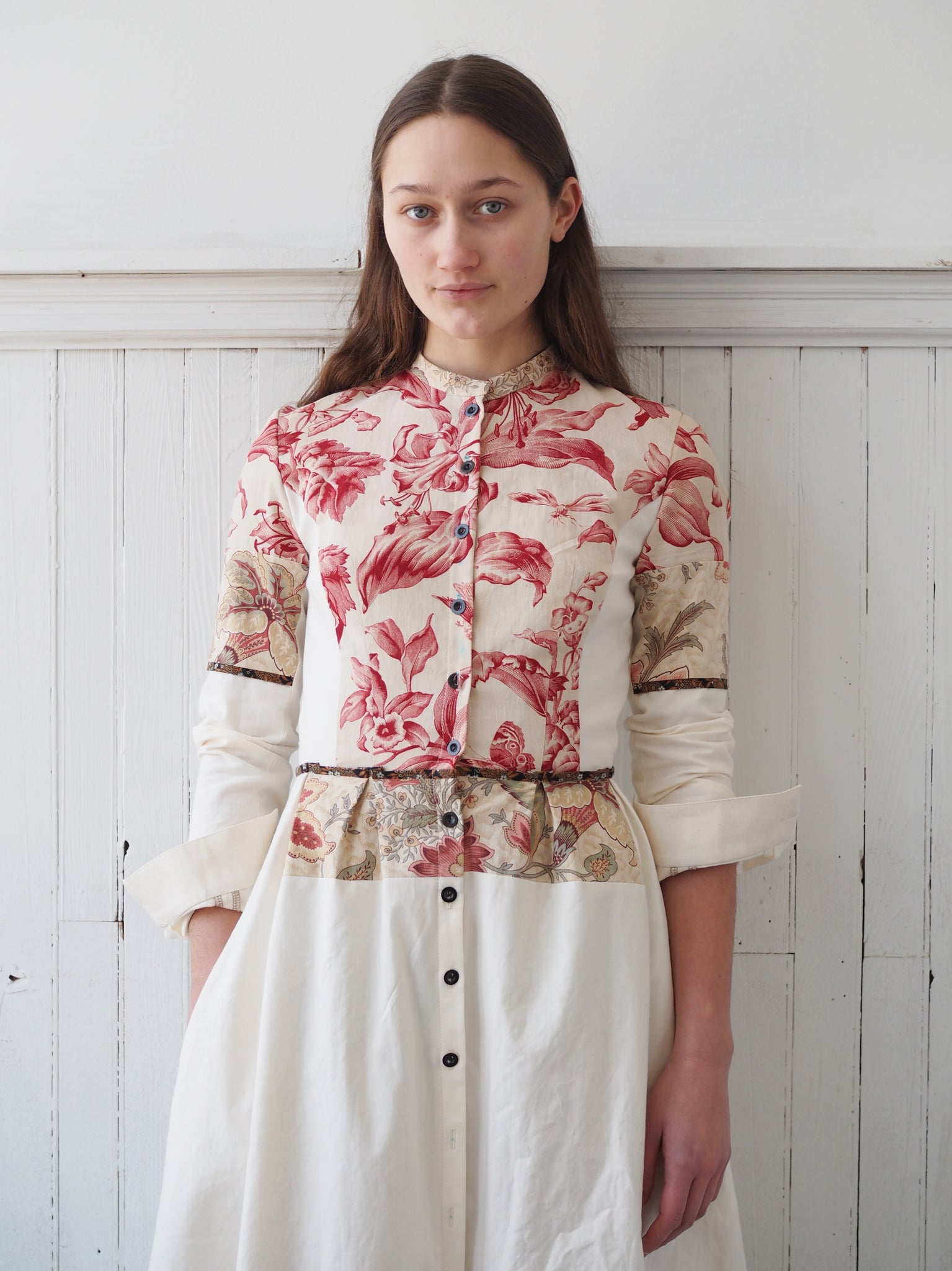 19th century antique toile and cotton shirt dress size 0 – garygraham422