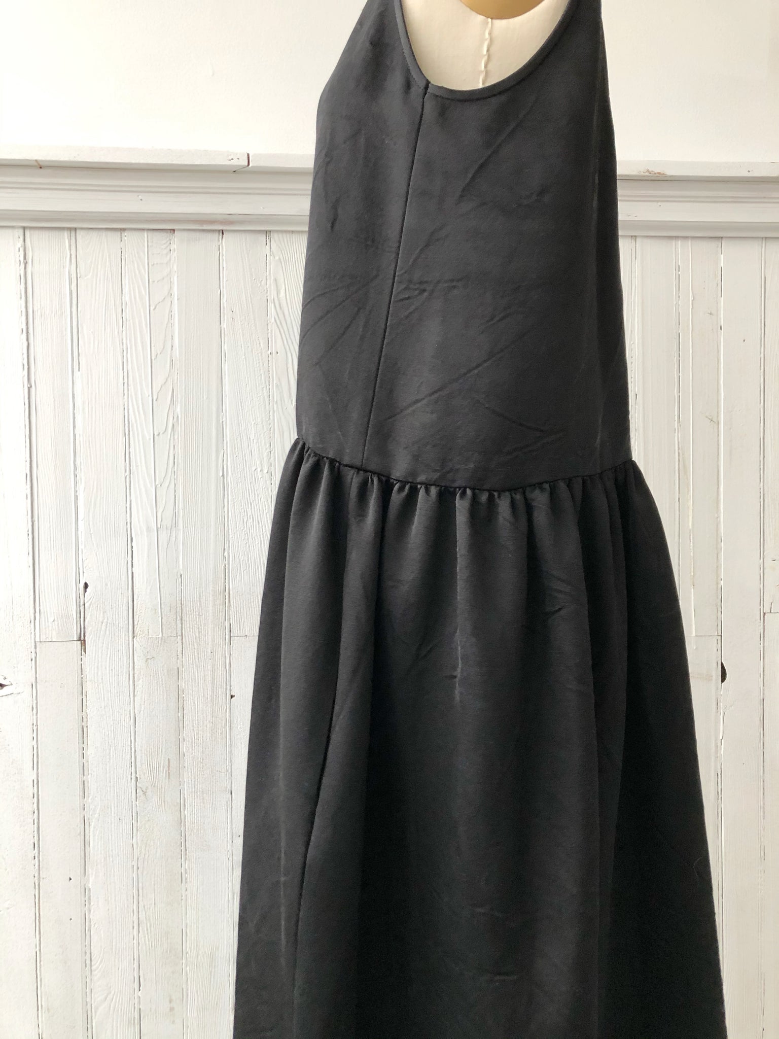 black washed duchess silk tank dress – garygraham422