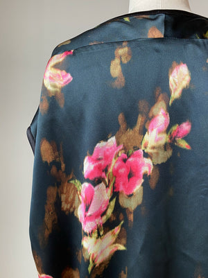 Naomi's grandmother's bleached floral printed cocoon top