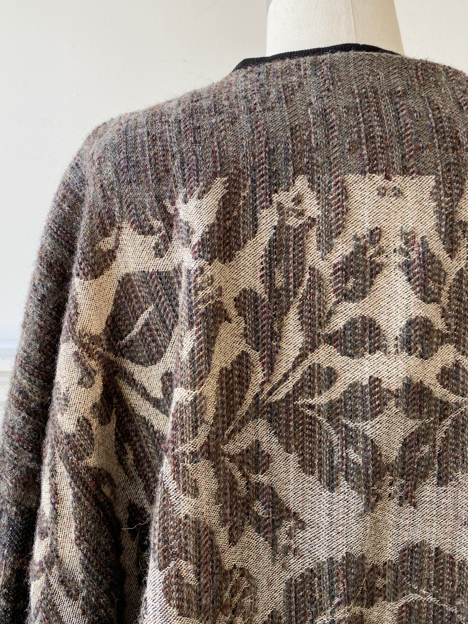 hyde hall merino wool jacquard selvedge sweatshirt