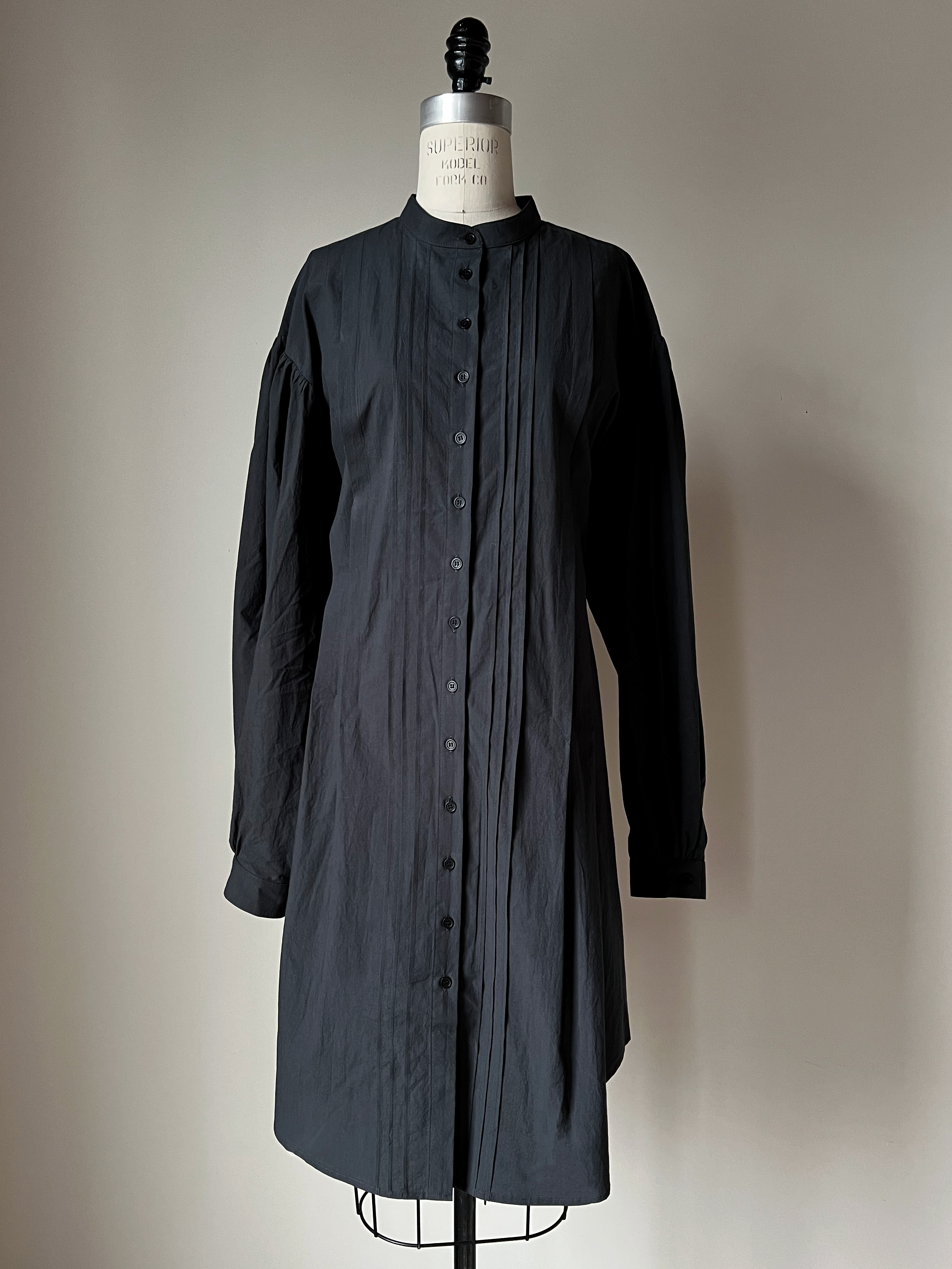 black pintuck peasant shirt dress – garygraham422