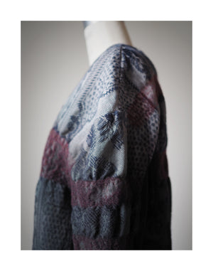 super felted hand dyed hand loomed lincoln jacquard sweatshirt